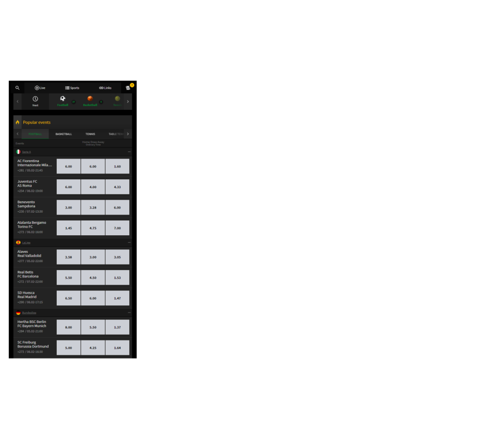 Real-time odds, stats, scores, and settlement